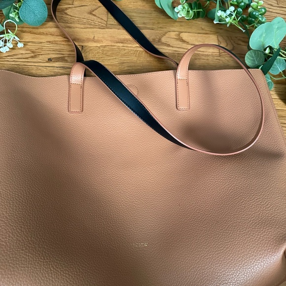 J.CREW FACTORY Large Faux Pebbled Leather Tote - Picture 2 of 7